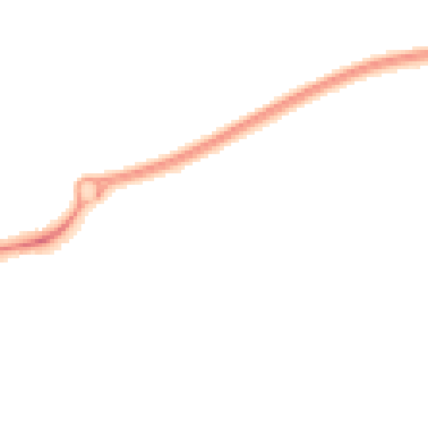 Night-time road noise heatmap for PR4 1RS