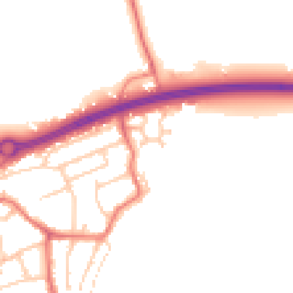 Daytime road noise heatmap for PR4 1TR