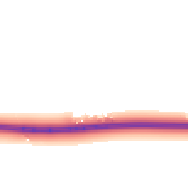 Daytime road noise heatmap for PR4 1UA