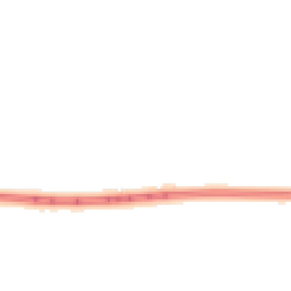 Night-time road noise heatmap for PR4 1UA