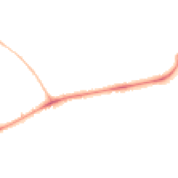 Night-time road noise heatmap for PR4 1XE