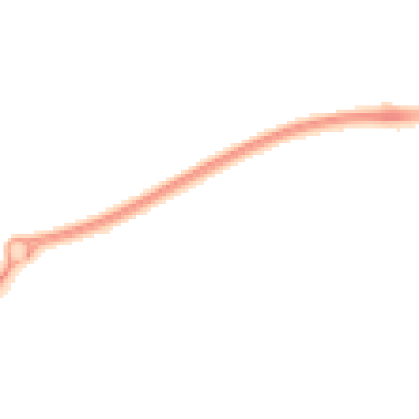 Night-time road noise heatmap for PR4 1YT
