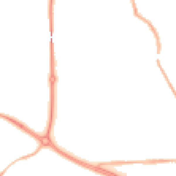 Night-time road noise heatmap for PR4 2DT