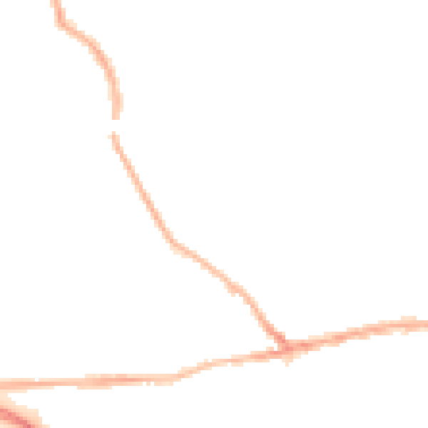 Night-time road noise heatmap for PR4 2HQ
