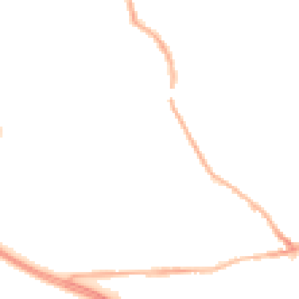 Night-time road noise heatmap for PR4 2JD