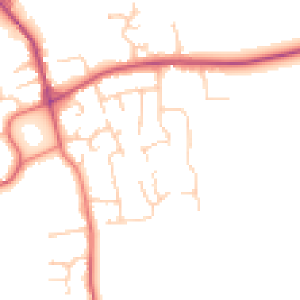 Daytime road noise heatmap for PR4 2NY