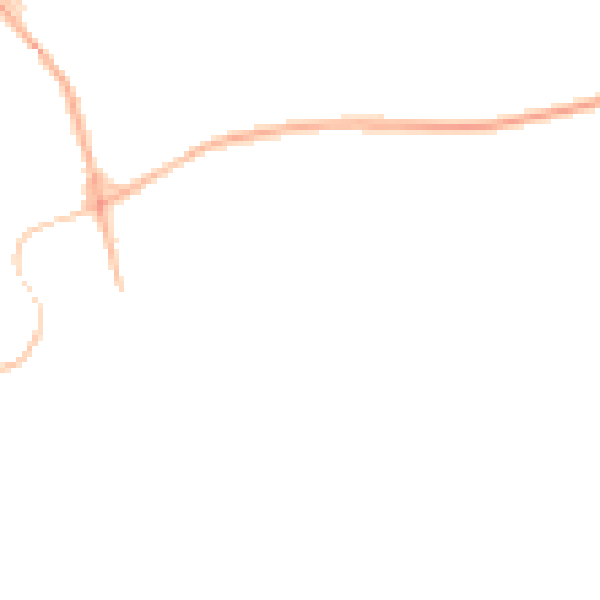 Night-time road noise heatmap for PR4 2NY