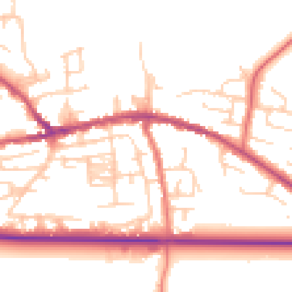 Daytime road noise heatmap for PR4 2US