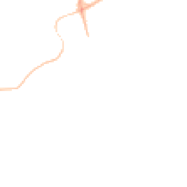 Night-time road noise heatmap for PR4 2WL