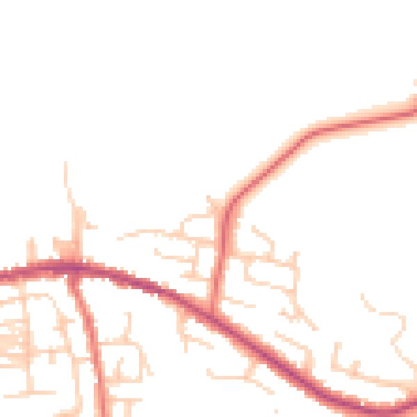 Daytime road noise heatmap for PR4 2ZE
