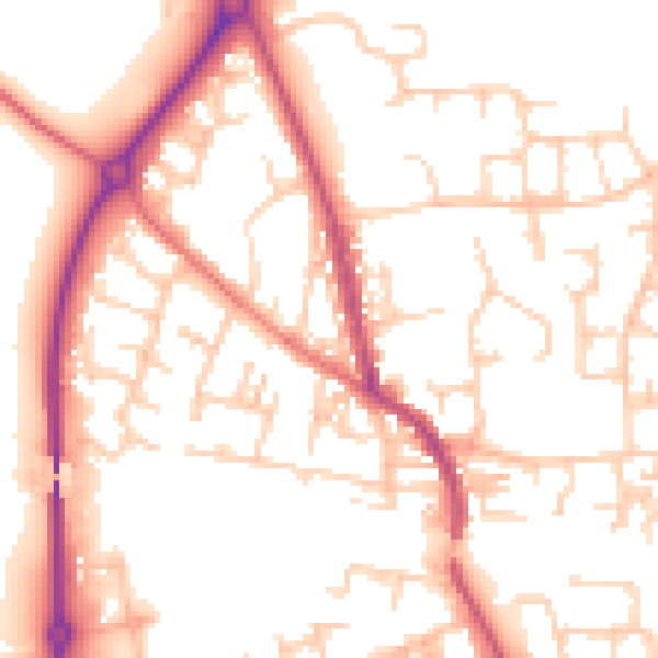Daytime road noise heatmap for PR4 3DX