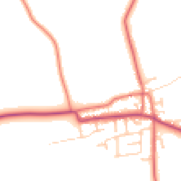 Daytime road noise heatmap for PR4 3GP