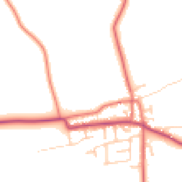 Daytime road noise heatmap for PR4 3GR