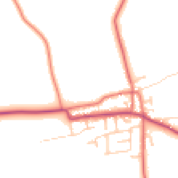 Daytime road noise heatmap for PR4 3GS