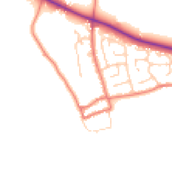 Daytime road noise heatmap for PR4 3GT