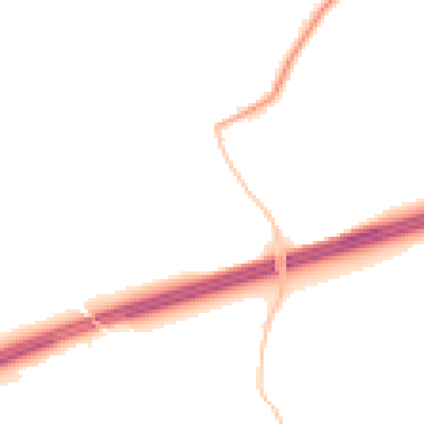 Night-time road noise heatmap for PR4 3GY