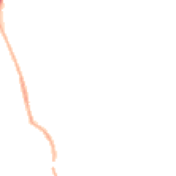 Night-time road noise heatmap for PR4 3JN