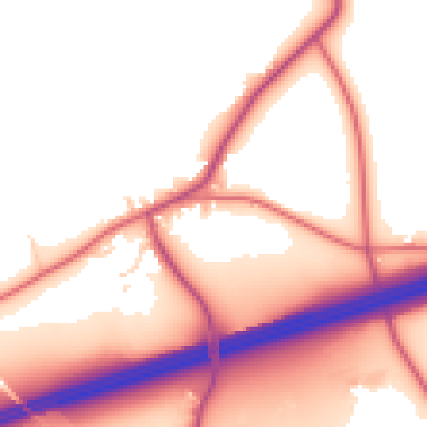 Daytime road noise heatmap for PR4 3PR
