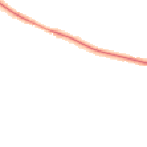 Night-time road noise heatmap for PR4 3TA