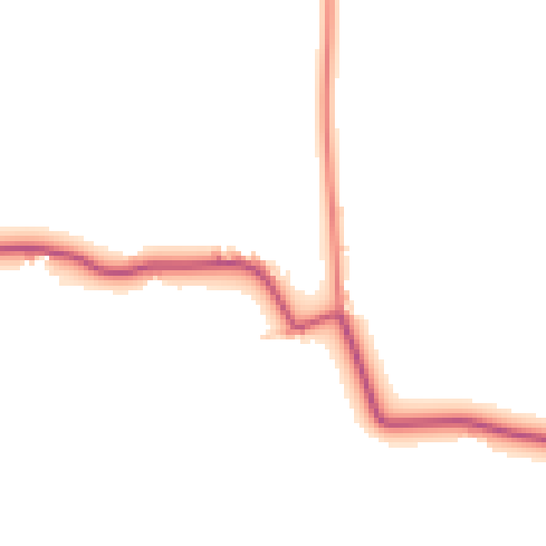 Daytime road noise heatmap for PR4 3XB