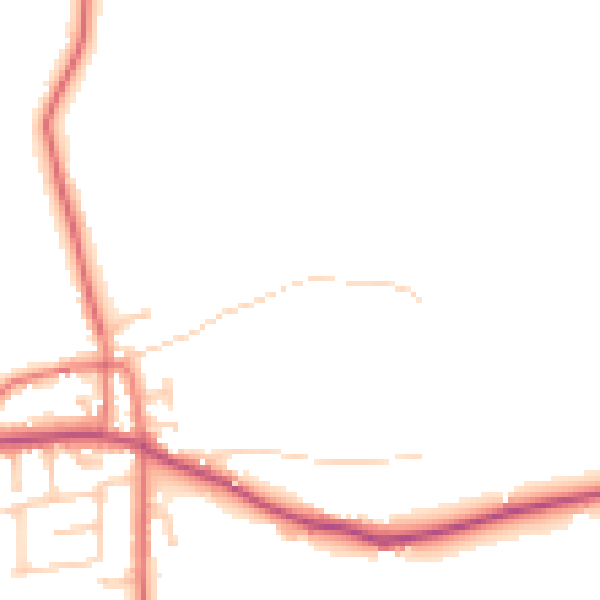 Daytime road noise heatmap for PR4 3ZE