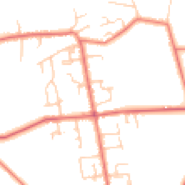 Daytime road noise heatmap for PR4 4LP