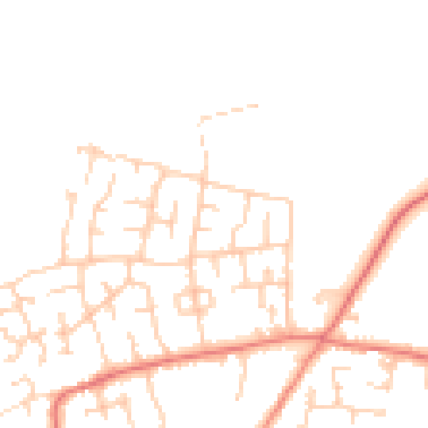 Daytime road noise heatmap for PR4 5NN