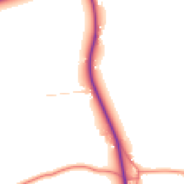 Daytime road noise heatmap for PR4 6HP