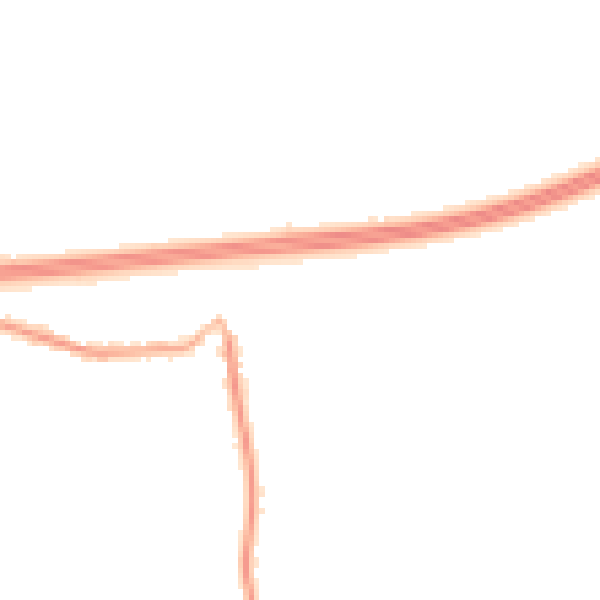 Night-time road noise heatmap for PR4 6JW