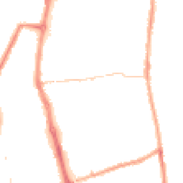 Night-time road noise heatmap for PR6 0AF