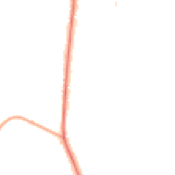 Night-time road noise heatmap for PR6 7LG