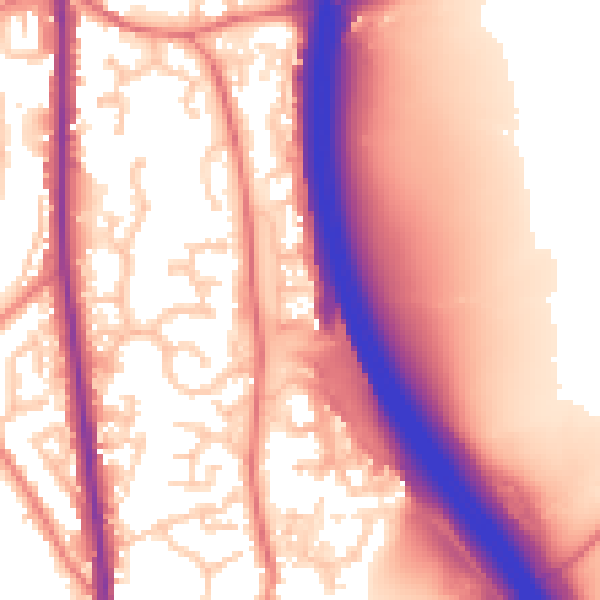 Daytime road noise heatmap for PR6 7ST