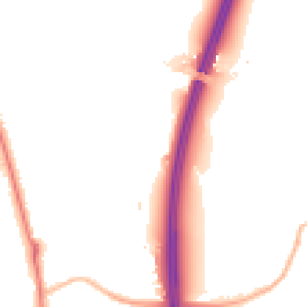 Night-time road noise heatmap for PR6 7YP