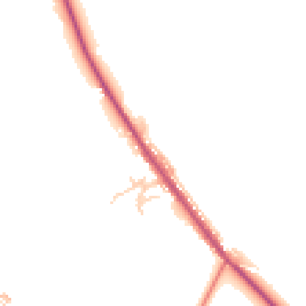 Daytime road noise heatmap for PR6 8DE