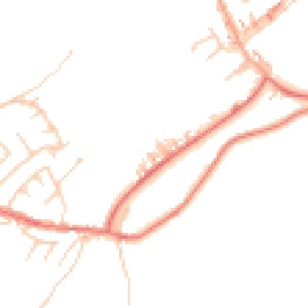 Daytime road noise heatmap for PR6 8RF