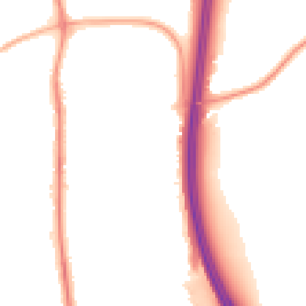 Night-time road noise heatmap for PR6 8RP