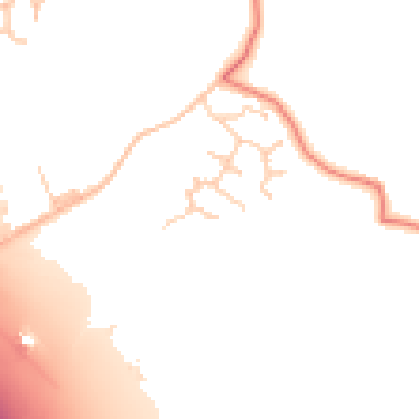 Daytime road noise heatmap for PR6 9BP