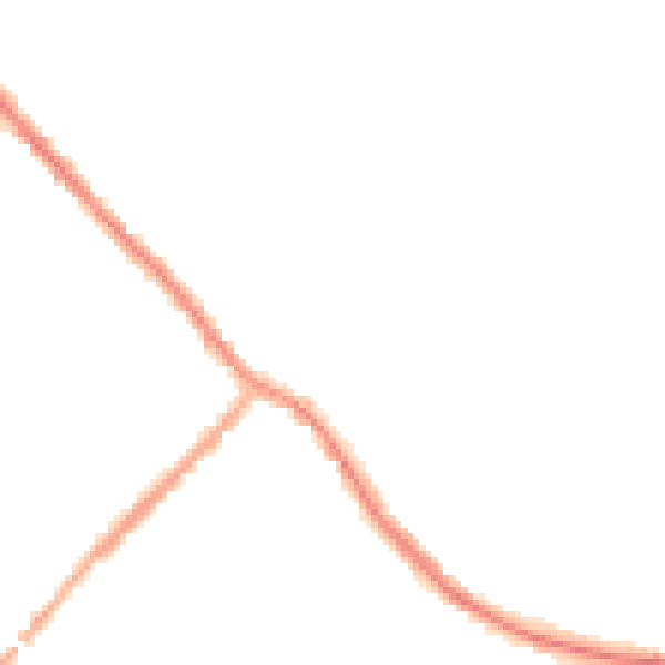Night-time road noise heatmap for PR6 9NT