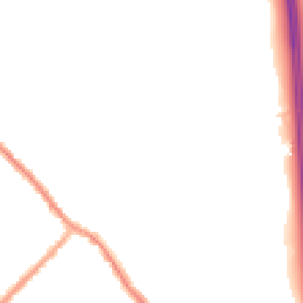 Night-time road noise heatmap for PR6 9PH