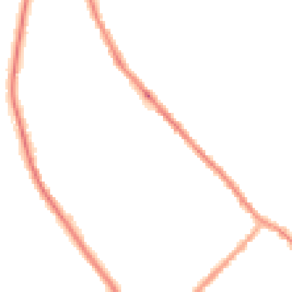Night-time road noise heatmap for PR6 9SF