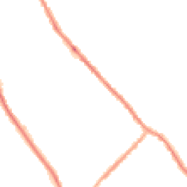 Night-time road noise heatmap for PR6 9SG