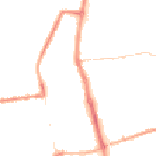 Night-time road noise heatmap for PR7 1AF