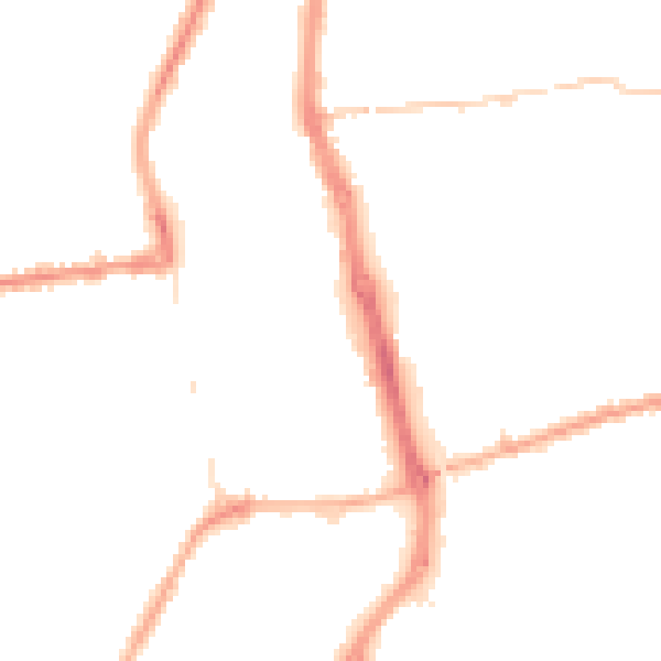 Night-time road noise heatmap for PR7 1AQ