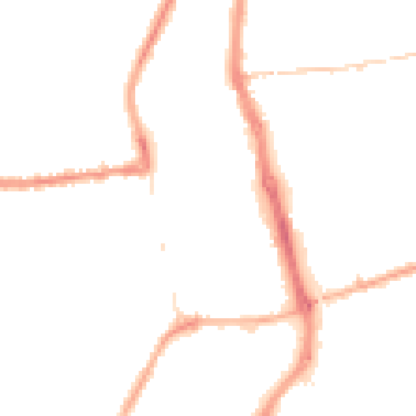 Night-time road noise heatmap for PR7 1BY