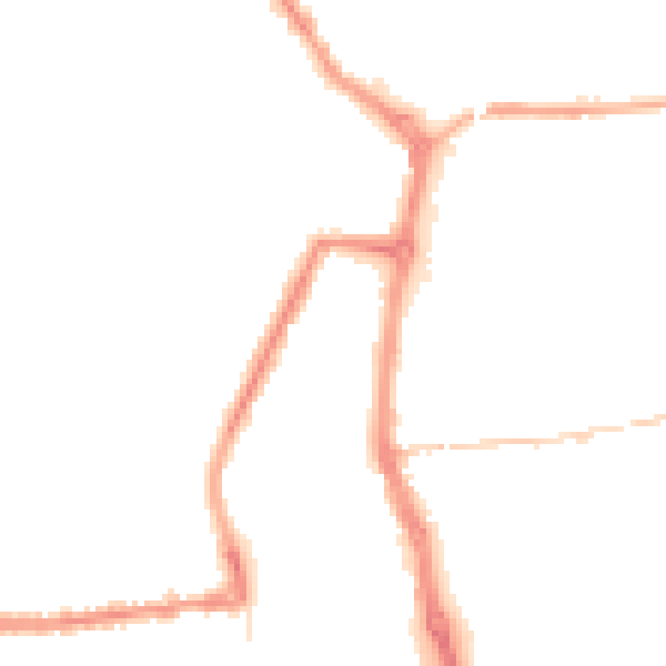 Night-time road noise heatmap for PR7 1EN