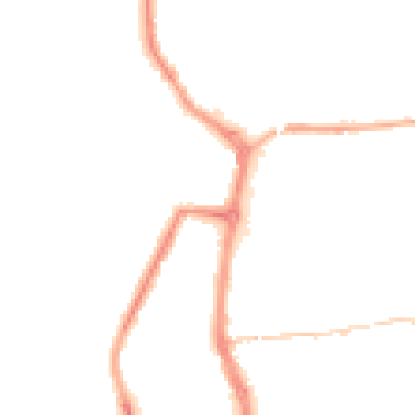 Night-time road noise heatmap for PR7 1EU