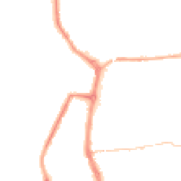 Night-time road noise heatmap for PR7 1EX