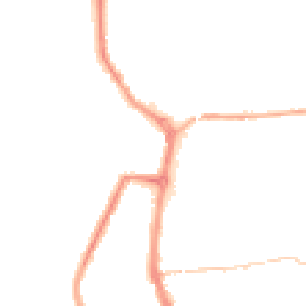 Night-time road noise heatmap for PR7 1HB
