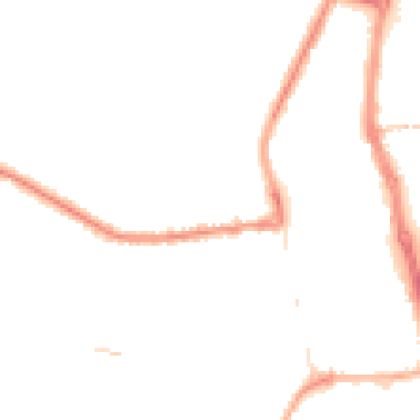 Night-time road noise heatmap for PR7 1JA
