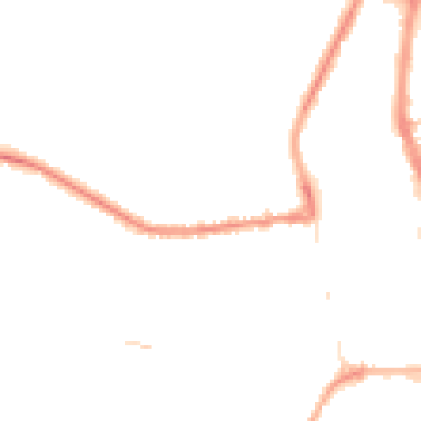 Night-time road noise heatmap for PR7 1JD